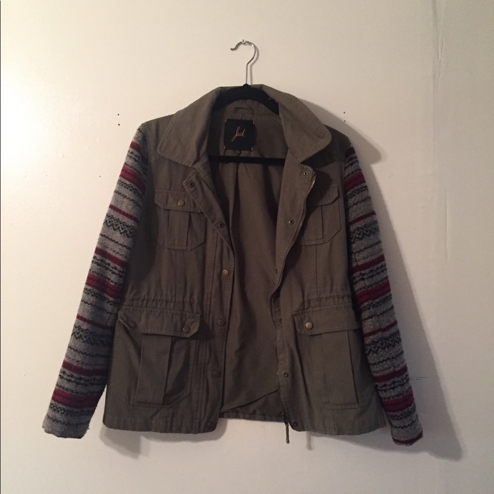 Cute pattern military style jacket